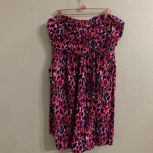 Torrid Women’s 2 Strapless Cheetah print dress
